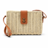 Straw crossbody bag for women with leather strap Egypt