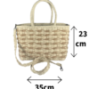 شنطة حريمي قش صيفي أنيقة – Straw Tote Bag Women Egypt (2 Colors)