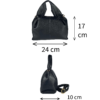 polene Black soft leather tote bag for women small size Egypt